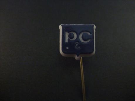 P&C ( Peek & Cloppenburg) winkelketen van kledingwarenhuizen, logo blauw